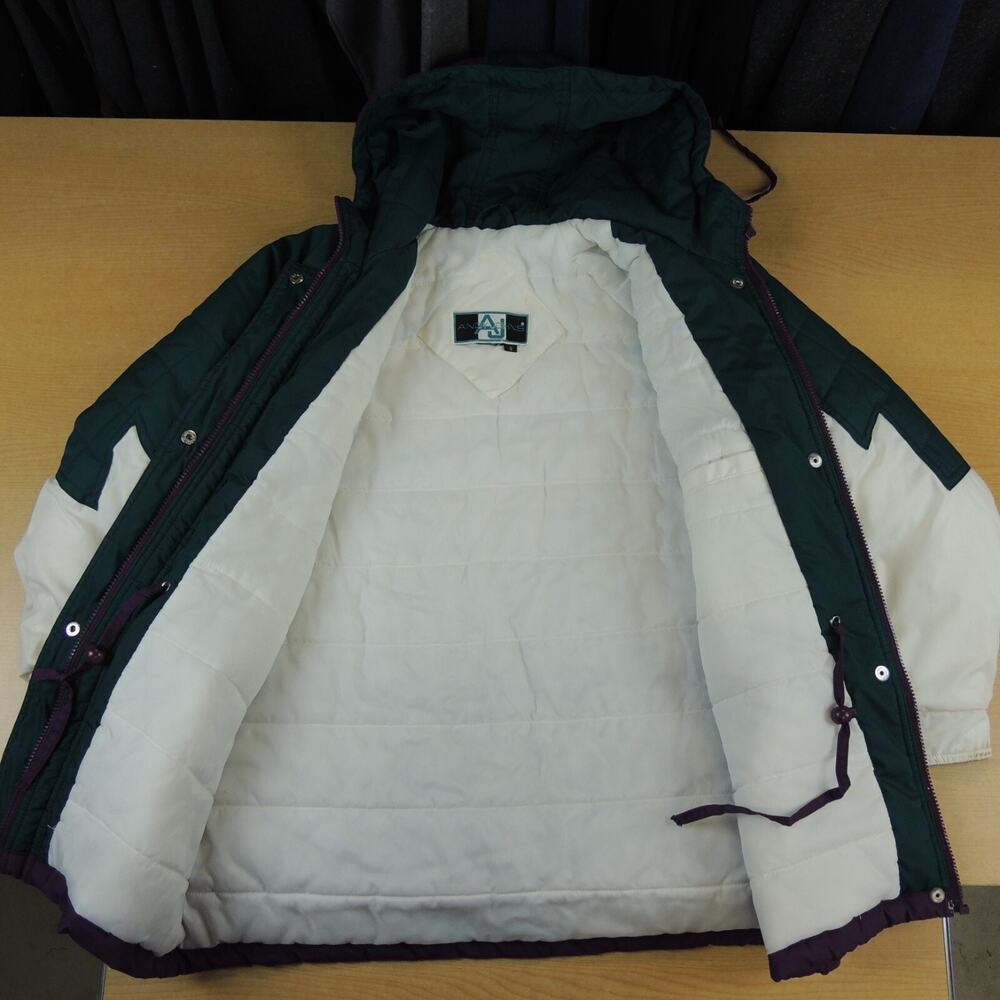 Vintage 80s/90s Andy Johns Women Puffy SKI Jacket Coat Size S - Picture 2 of 6